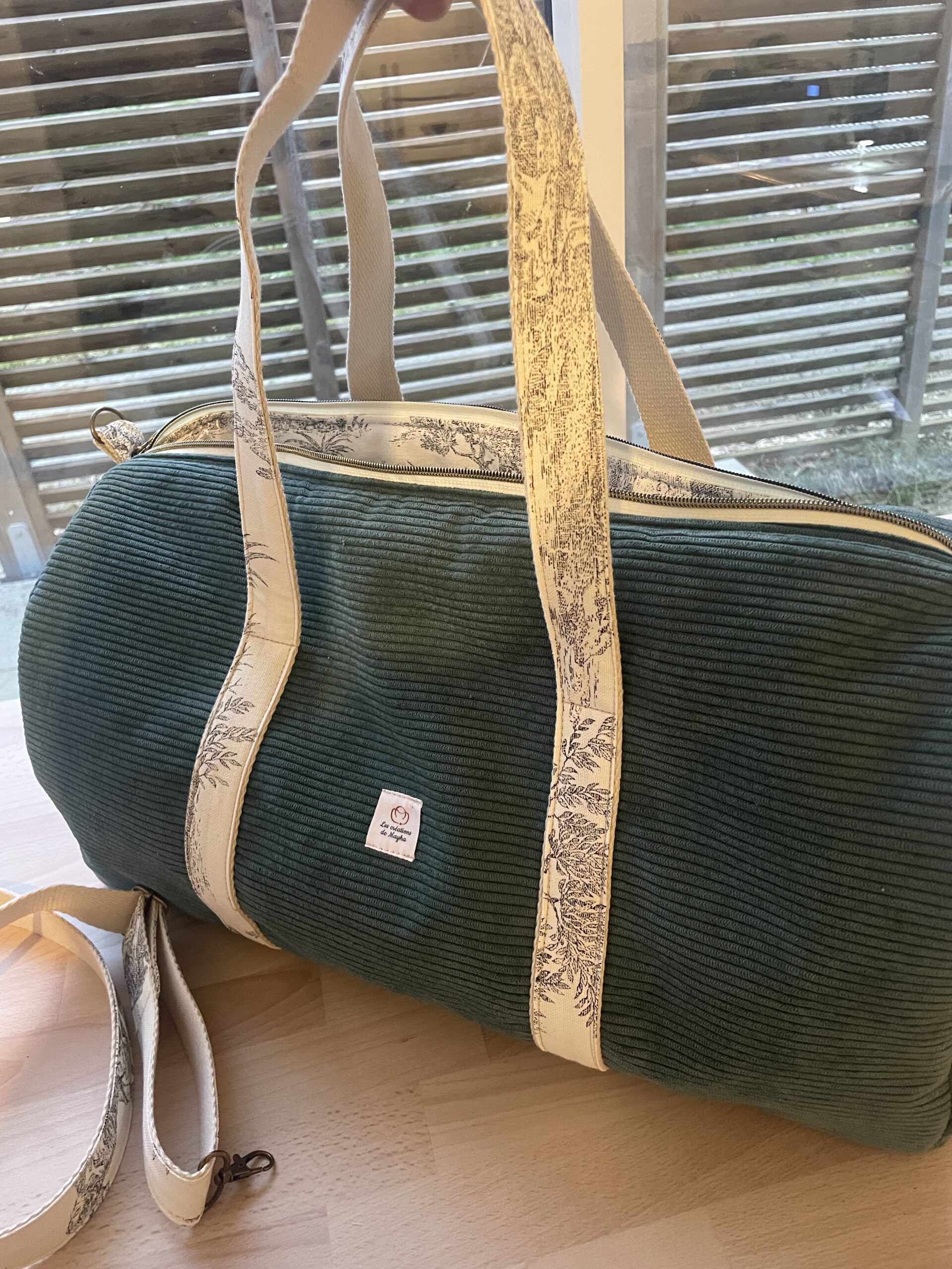 sac en velours et toile de Jouy – Image 5