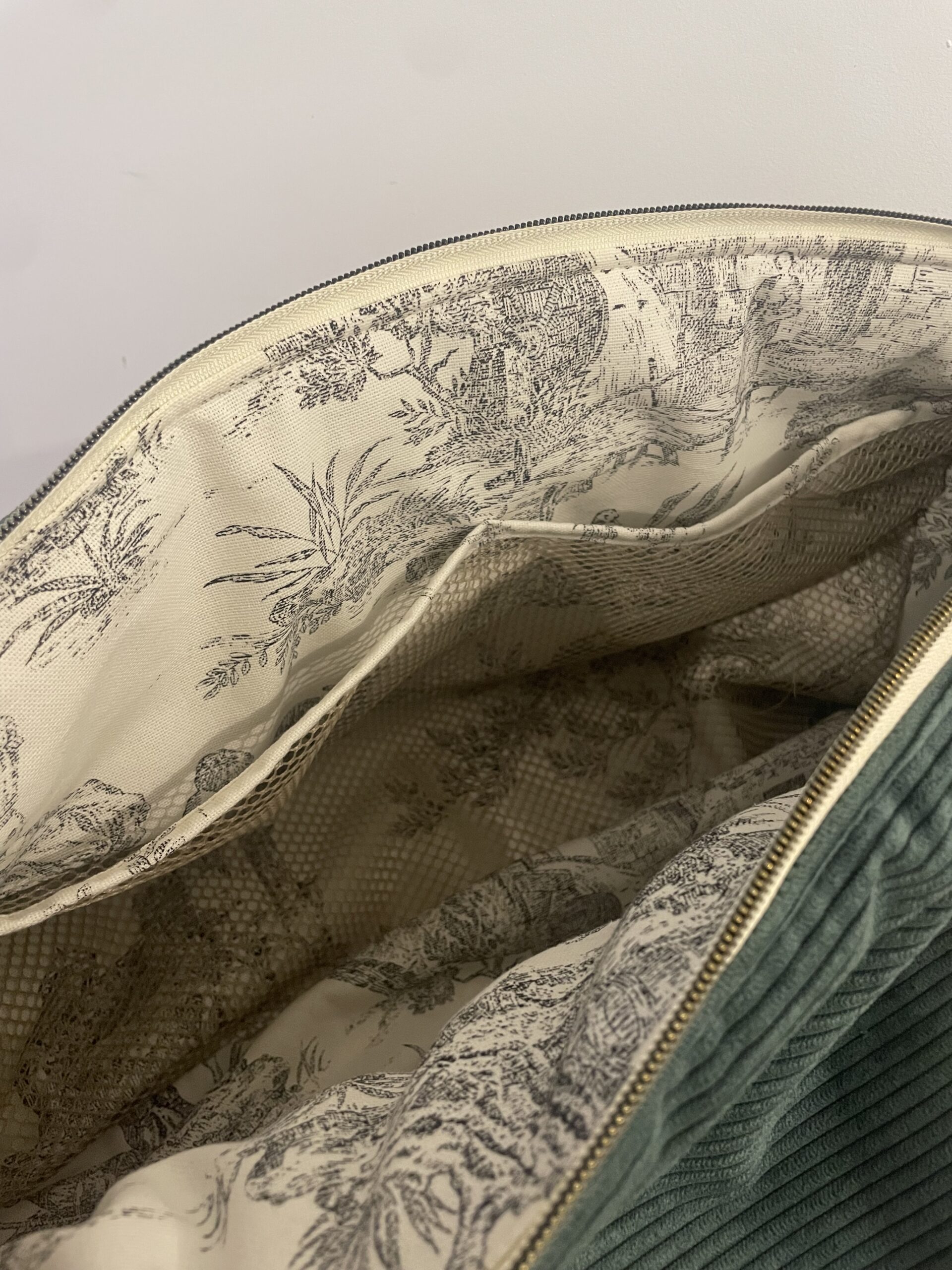 sac en velours et toile de Jouy – Image 6