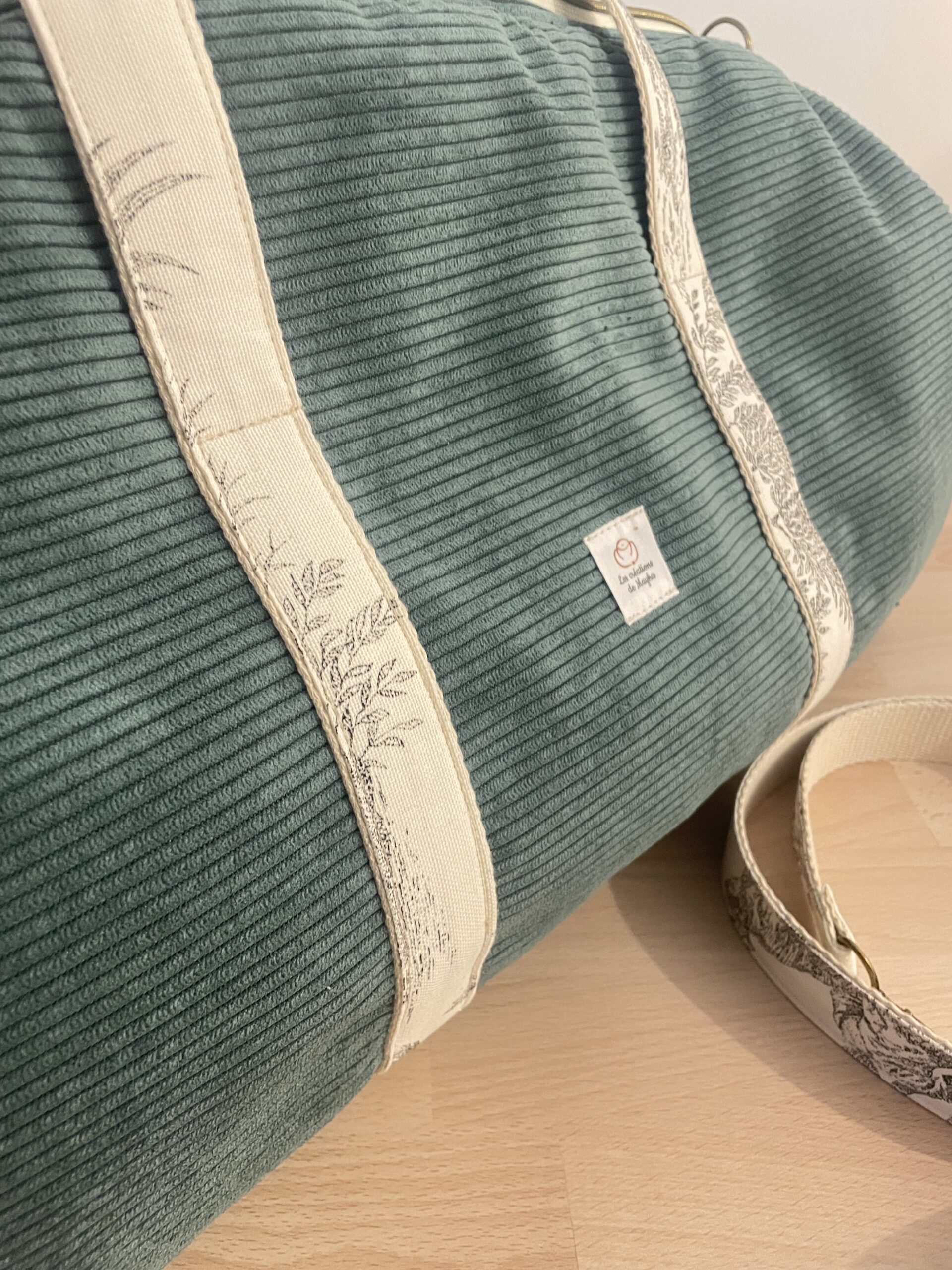 sac en velours et toile de Jouy – Image 7