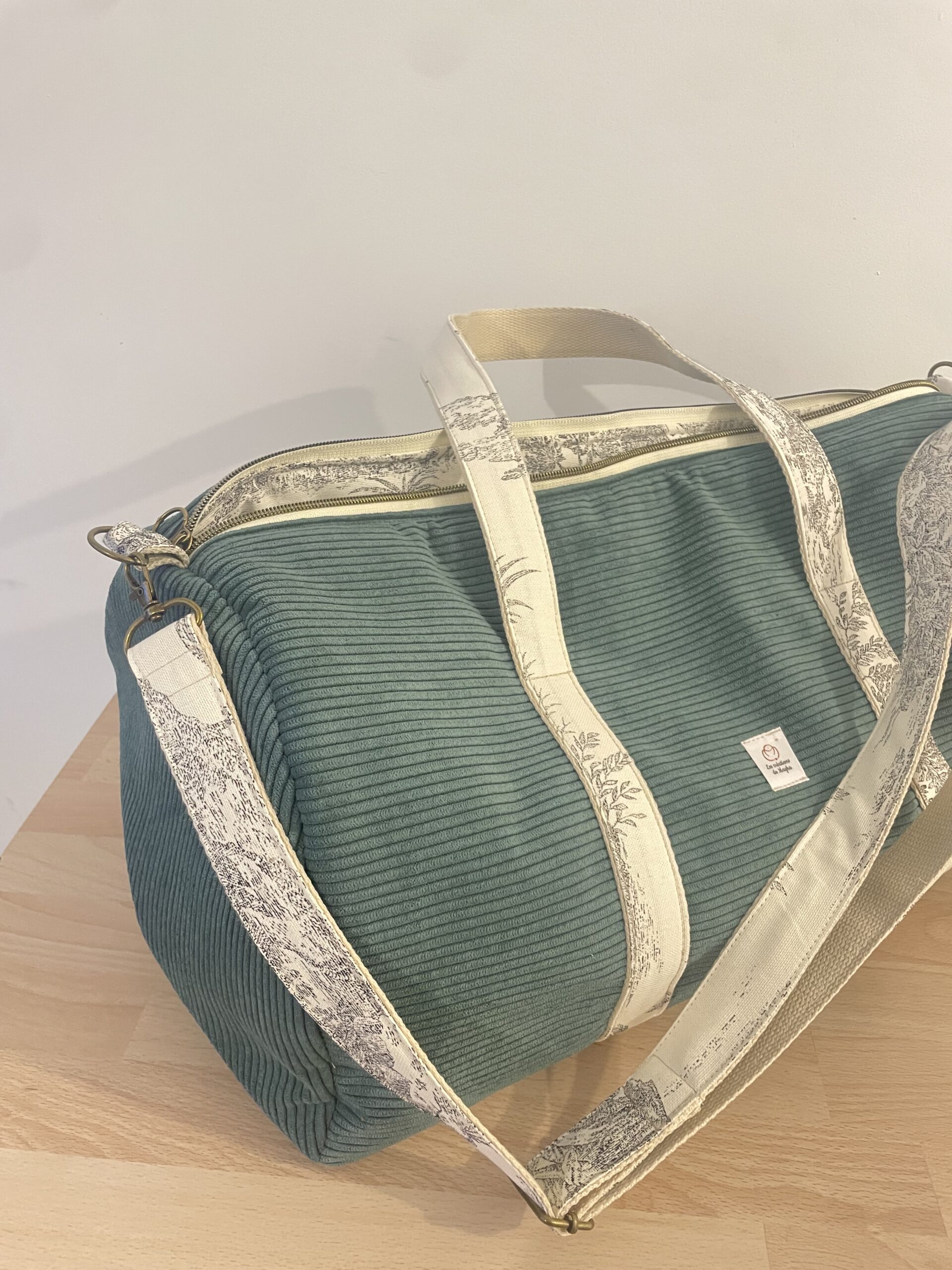 sac en velours et toile de Jouy – Image 9