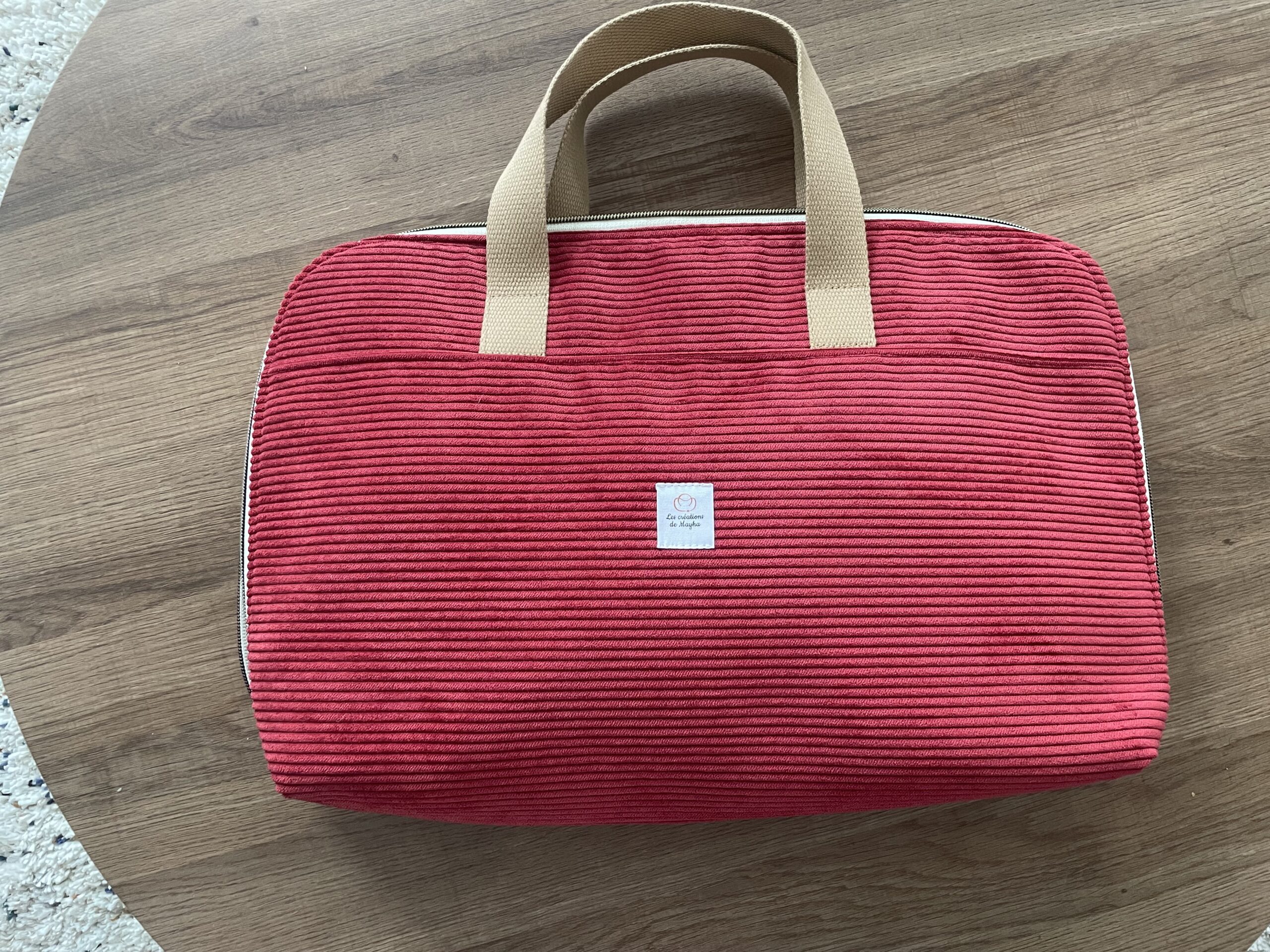 Sacoche ordinateur Elna - Rouge Bordeaux