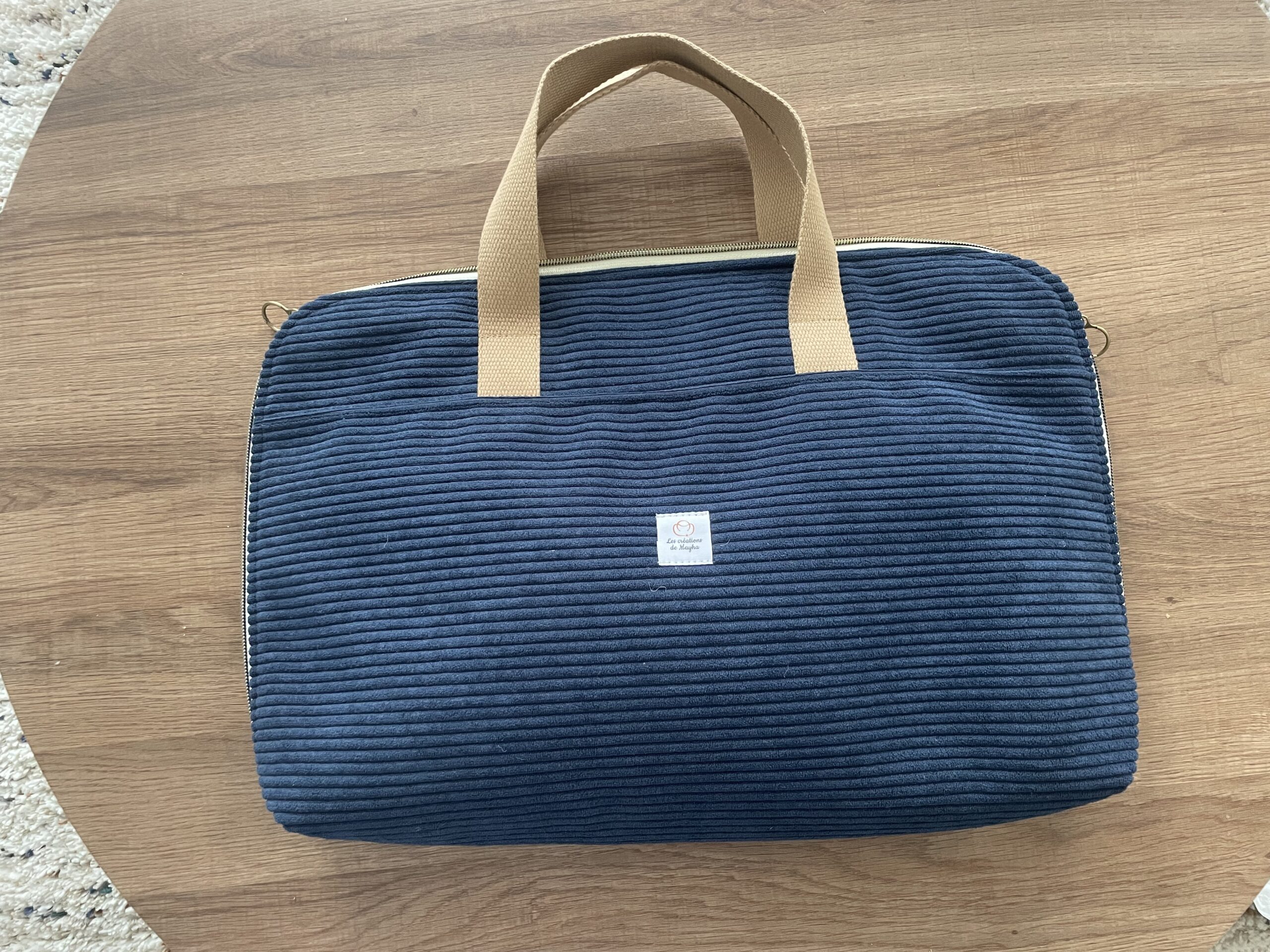 Sacoche ordinateur Elna - Bleu marine