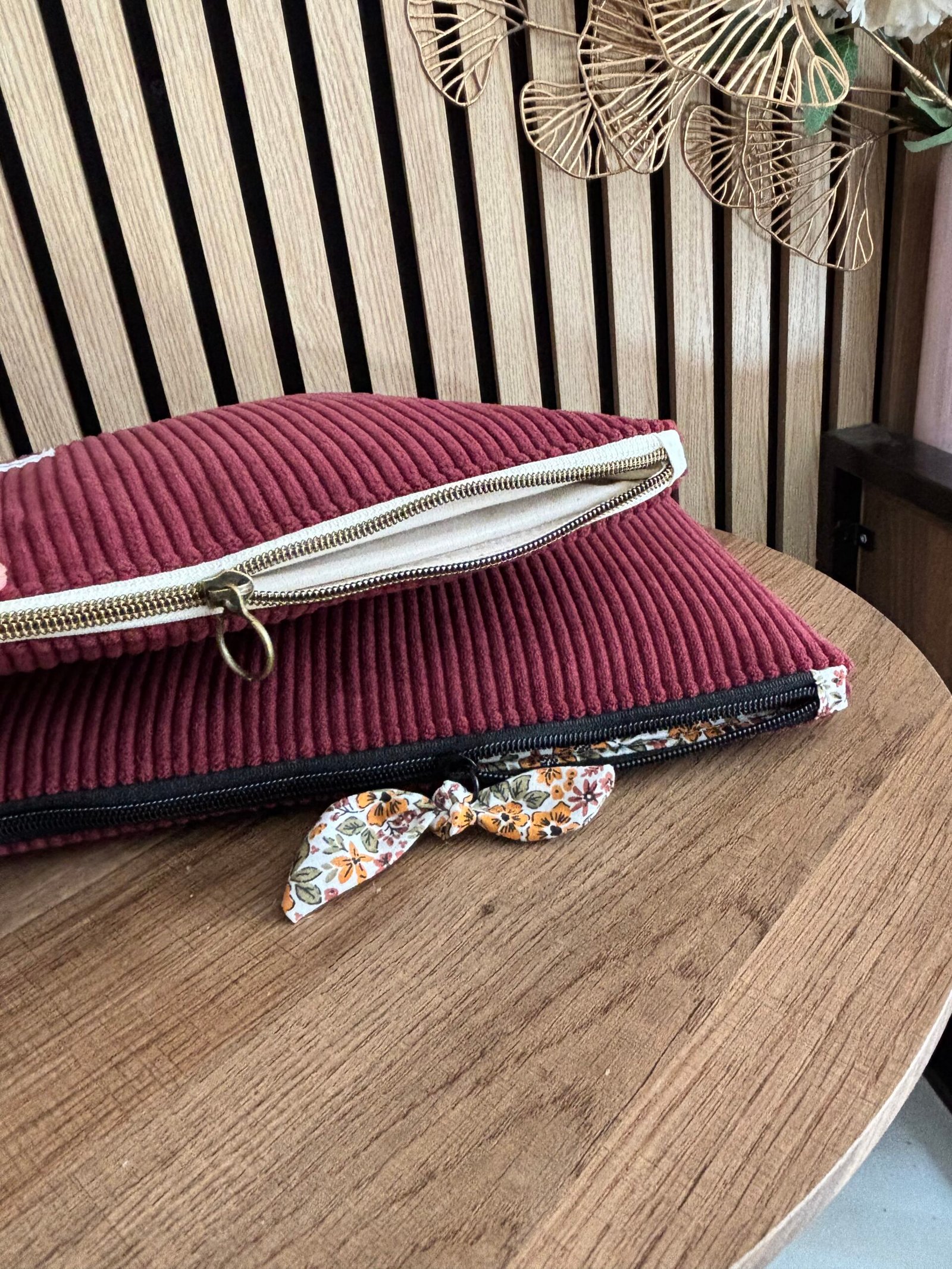 Pochette Vénus bordeaux – Image 7